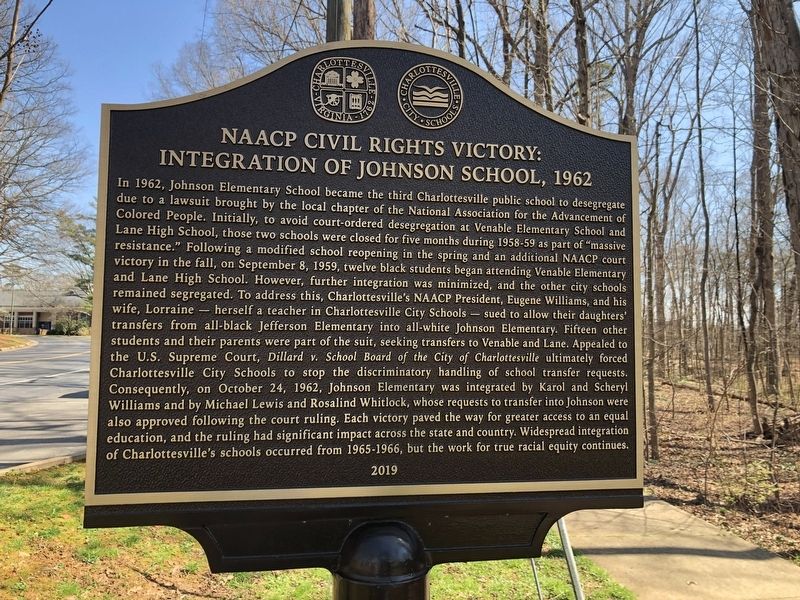 NAACP Civil Rights Victory: Integration of Johnson School, 1962 Marker image. Click for full size.