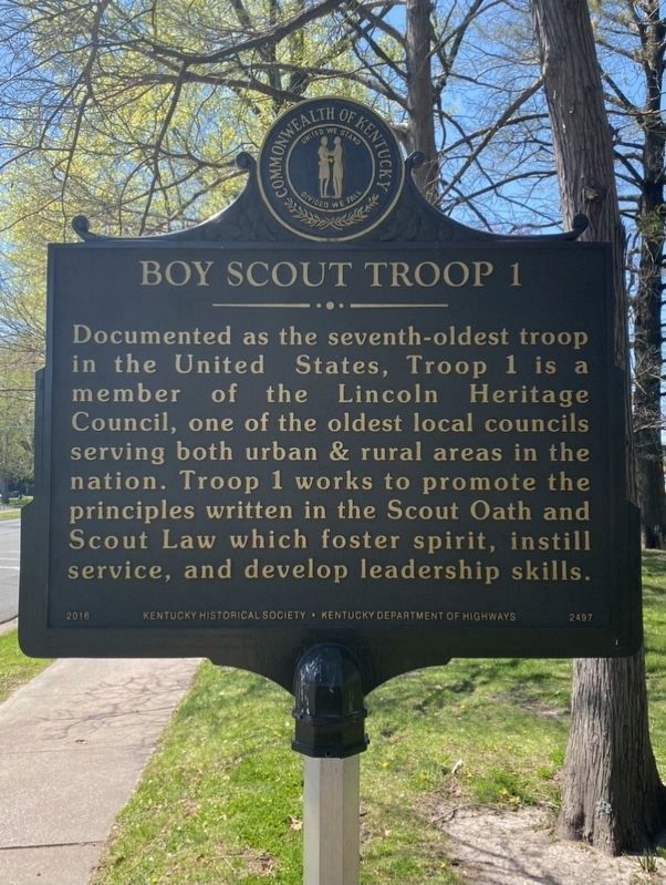 Boy Scout Troop 1 Marker image. Click for full size.