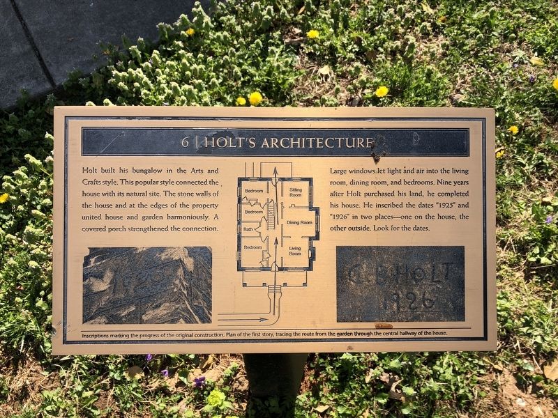 Holt's Architecture Marker. Click for full size. Holt's Architecture Marker image. Click for full size.