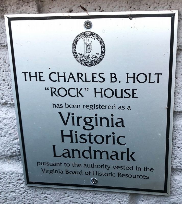 Virginia Historic Landmark plaque for the house. Click for full size. Virginia Historic Landmark plaque for the house image. Click for full size.