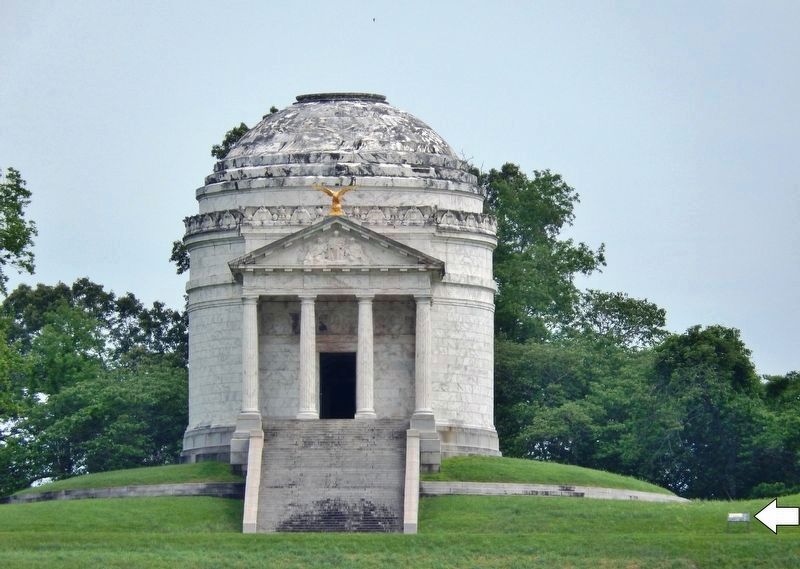 Illinois State Memorial (<i>south/front elevation</i>) image. Click for full size.