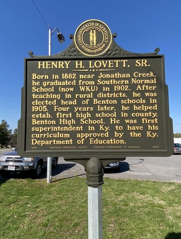 Henry H. Lovett, Sr. Marker image. Click for full size.