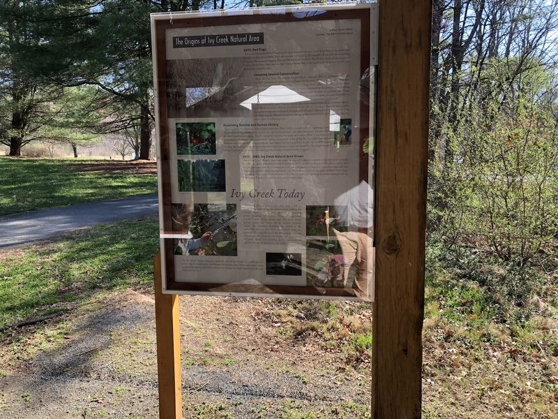 The Origins of Ivy Creek Natural Area Marker image. Click for full size.