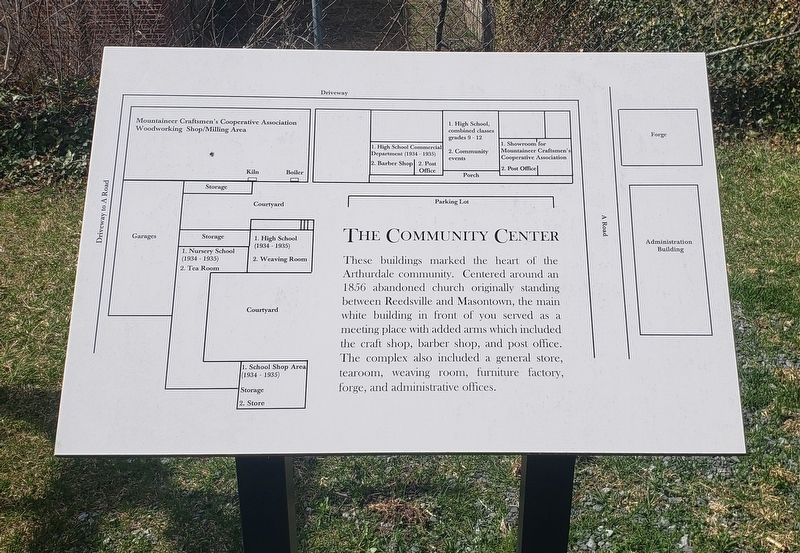 The Community Center Marker image. Click for full size.