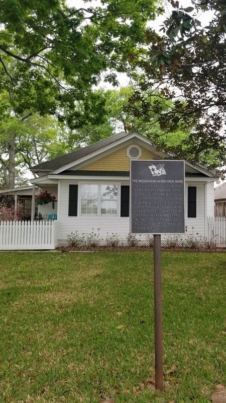 The Wilkinson-Schneider Home Marker. Click for full size. The Wilkinson-Schneider Home Marker image. Click for full size.