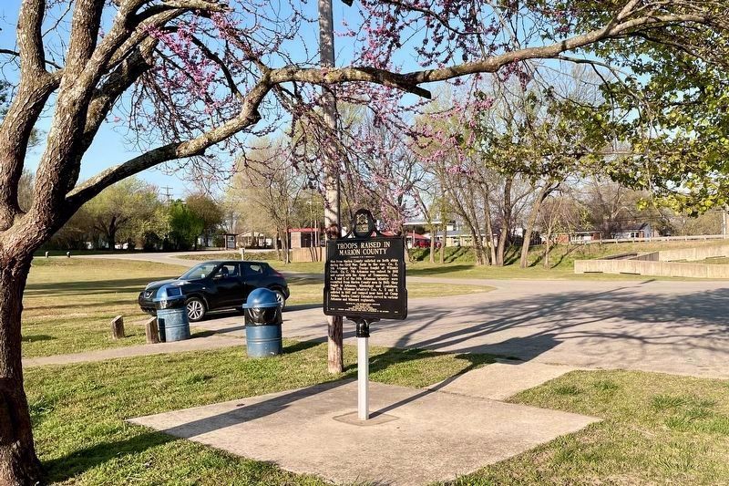 Troops Raised In Marion County Marker image. Click for full size.