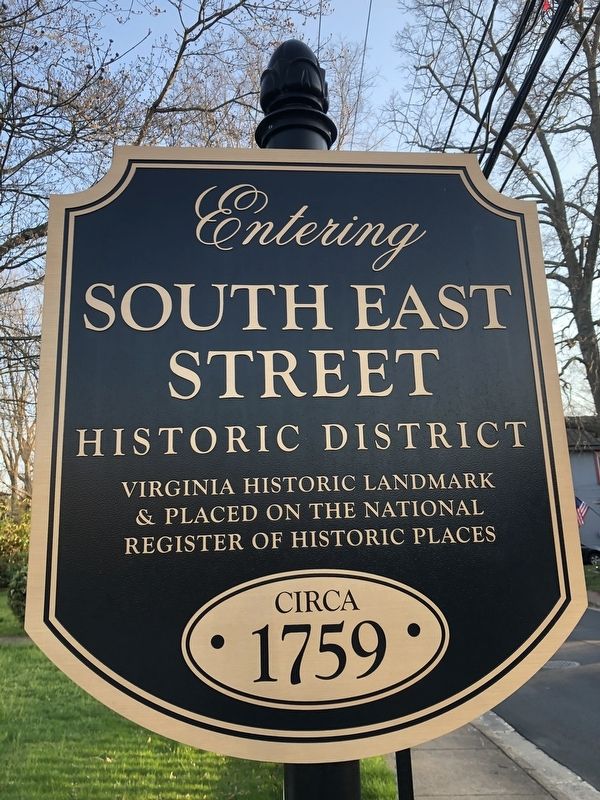 South East Street Historic District Marker image. Click for full size.