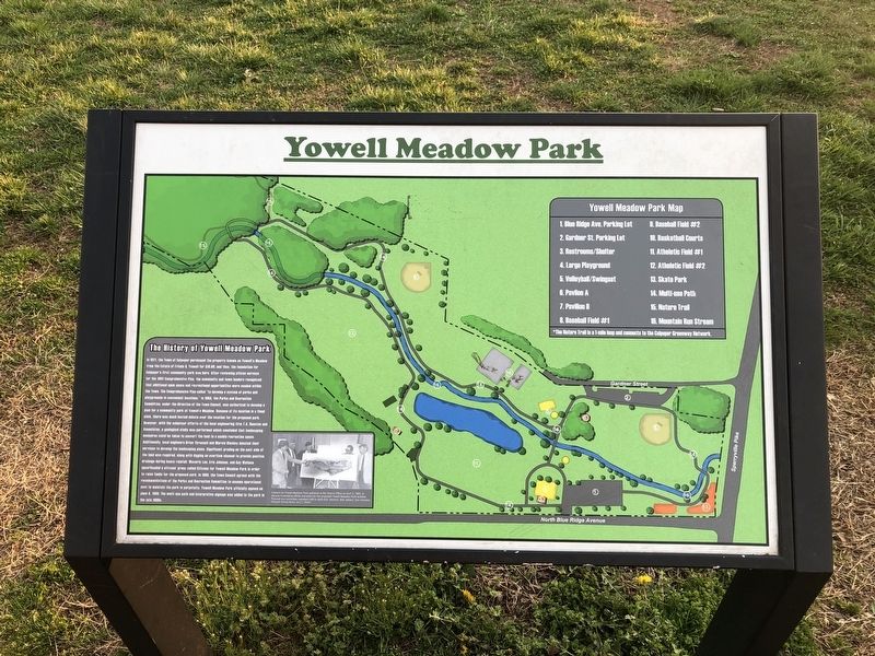 Yowell Meadow Park Marker image. Click for full size.