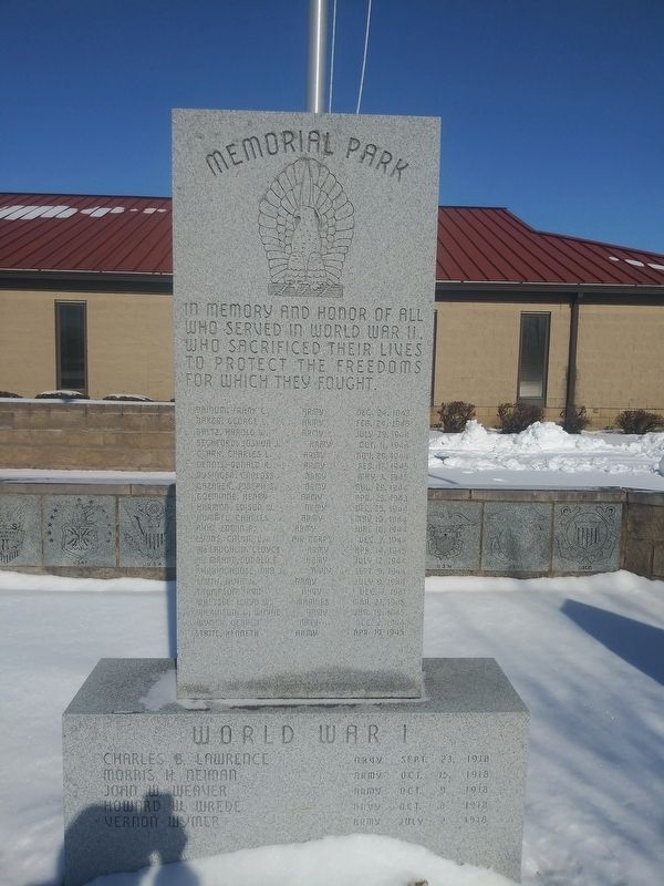 American Legion Memorial Park Marker image. Click for full size.