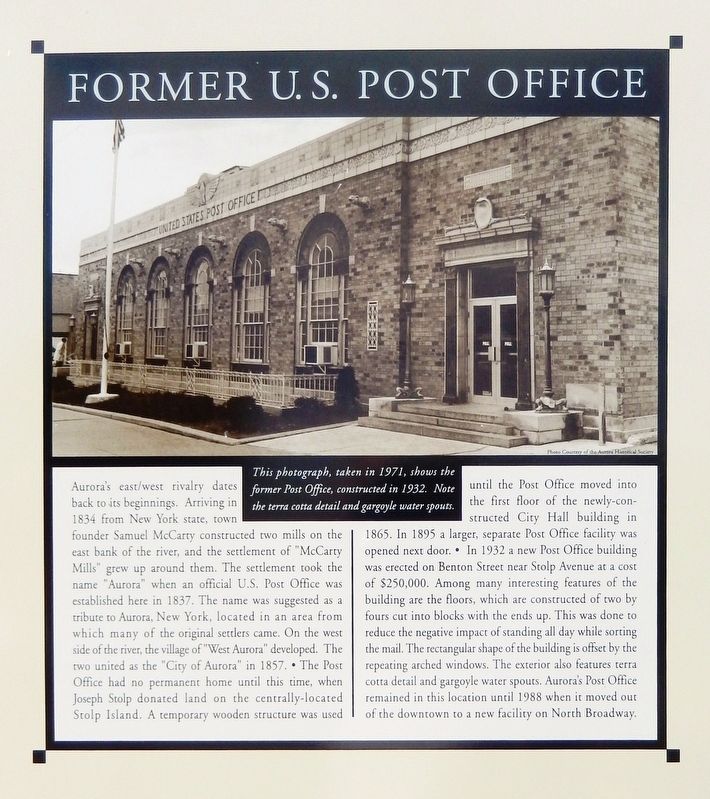 Former U.S. Post Office Marker image. Click for full size.