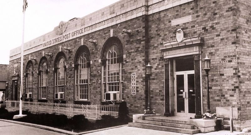 Marker detail: Aurora Post Office, 1971. Click for full size. Marker detail: Aurora Post Office, 1971 image. Click for full size.