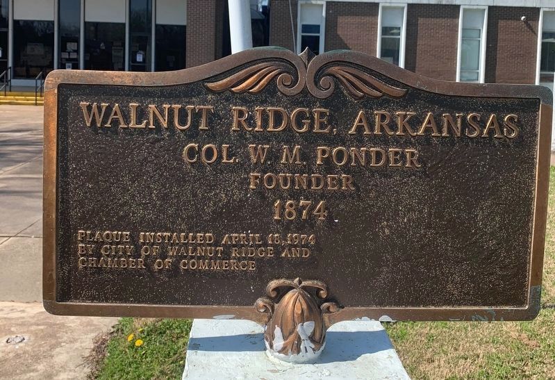 Walnut Ridge, Arkansas Marker image. Click for full size.
