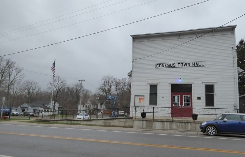 Today the building is used as the Conesus Town Hall image. Click for full size.