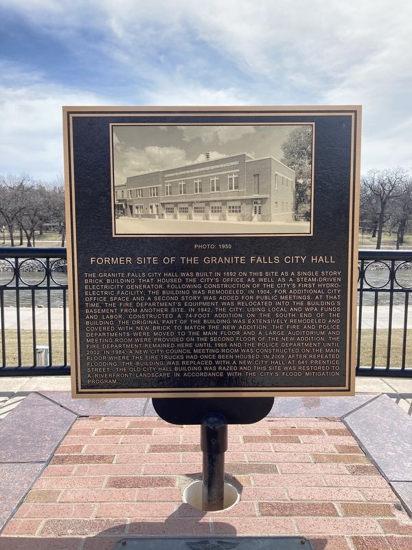 Former Site of the Granite Falls City Hall Marker image. Click for full size.