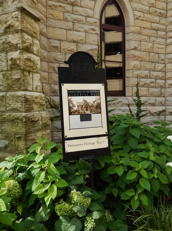 Grand Army of the Republic Memorial Hall Marker. Click for full size. Grand Army of the Republic Memorial Hall Marker image. Click for full size.