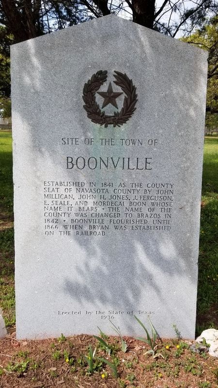 Site of the Town of Boonville Marker image. Click for full size.