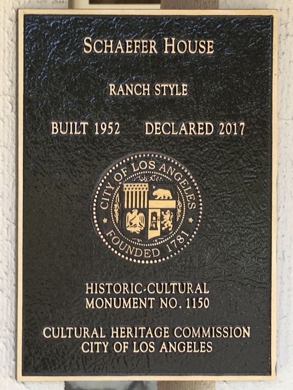 Schaefer House Marker image. Click for full size.