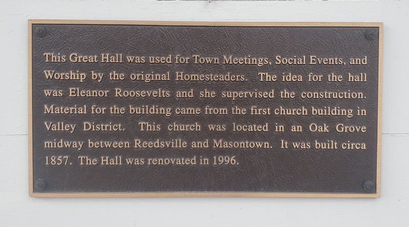 The Great Hall Marker image. Click for full size.