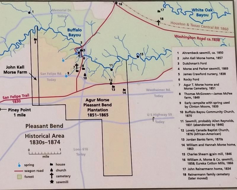 Pleasant Bend Plantation Map from marker image. Click for full size.