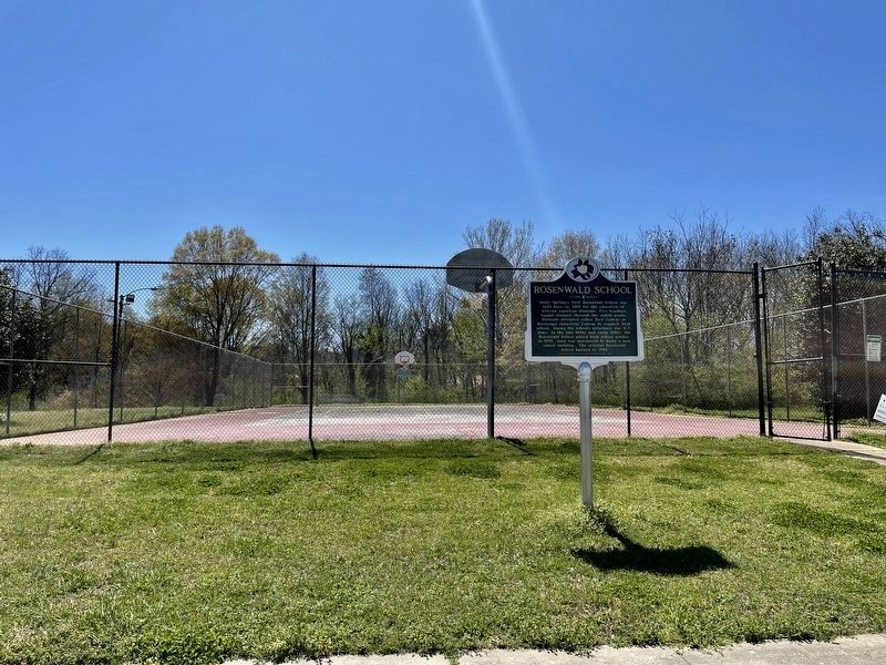 Rosenwald School Marker. Click for full size. Rosenwald School Marker image. Click for full size.