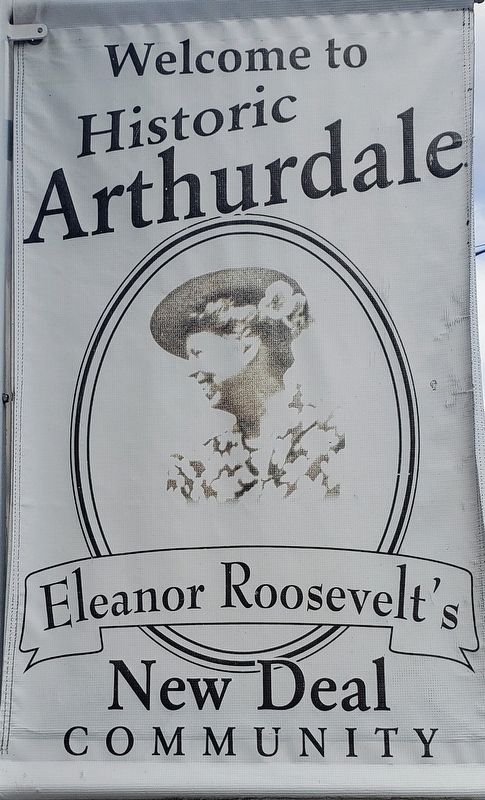 Banner At The Arthurdale Historic District Visitor's Center image. Click for full size.