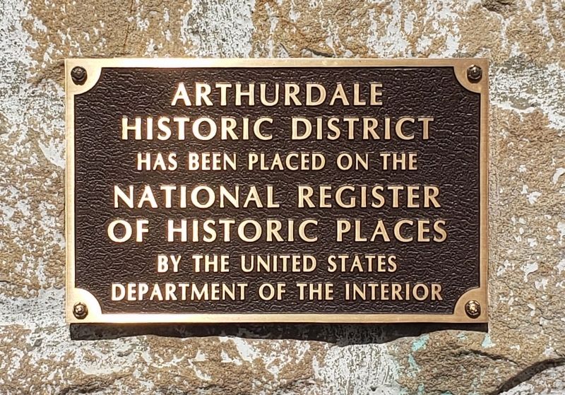 National Register Of Historic Places Plaque For The Historic District image. Click for full size.