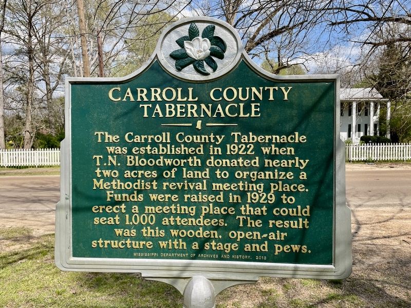 Carroll County Tabernacle Marker image. Click for full size.