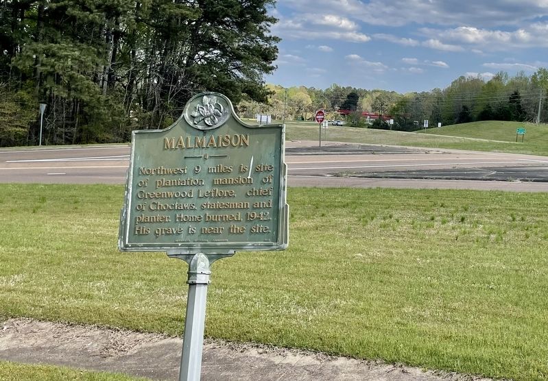 View from Malmaison Marker towards U.S. Highway 82. image, Touch for more information