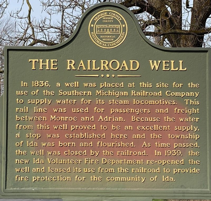 The Railroad Well Marker image. Click for full size.