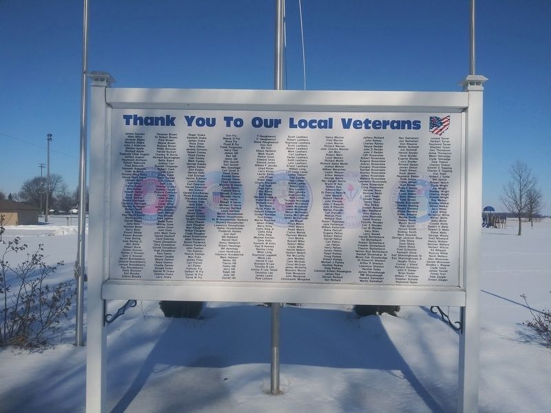 Bloomdale Veterans Memorial image. Click for full size.
