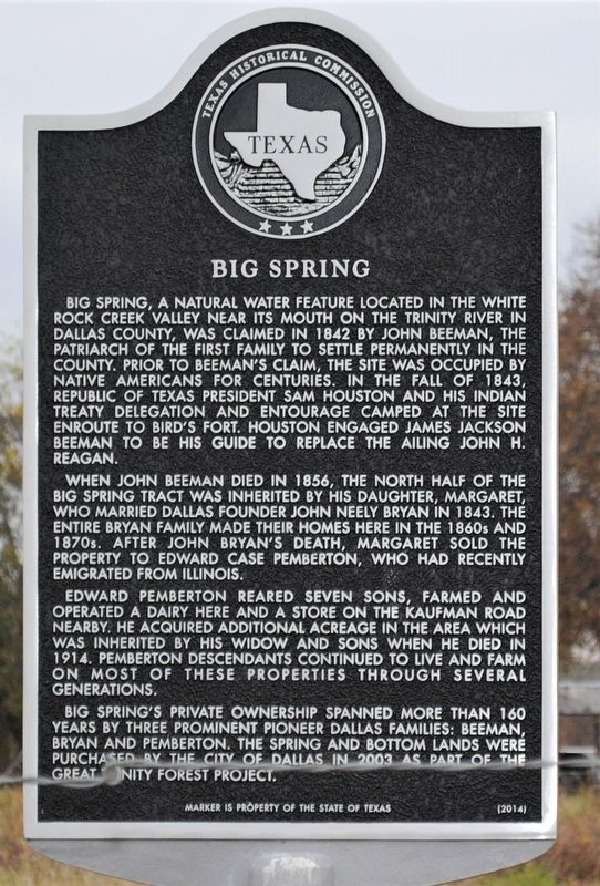Big Spring Marker image. Click for full size.