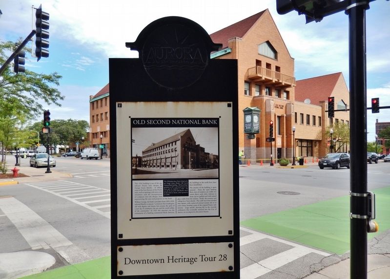 Old Second National Bank Marker image. Click for full size.