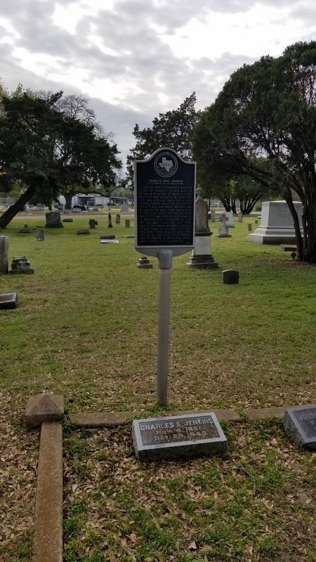Charles Eric Jenkins Marker and gravestone. Click for full size. Charles Eric Jenkins Marker and gravestone image. Click for full size.
