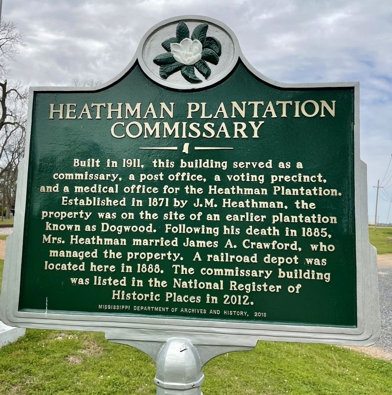 Heathman Plantation Commissary Marker image. Click for full size.