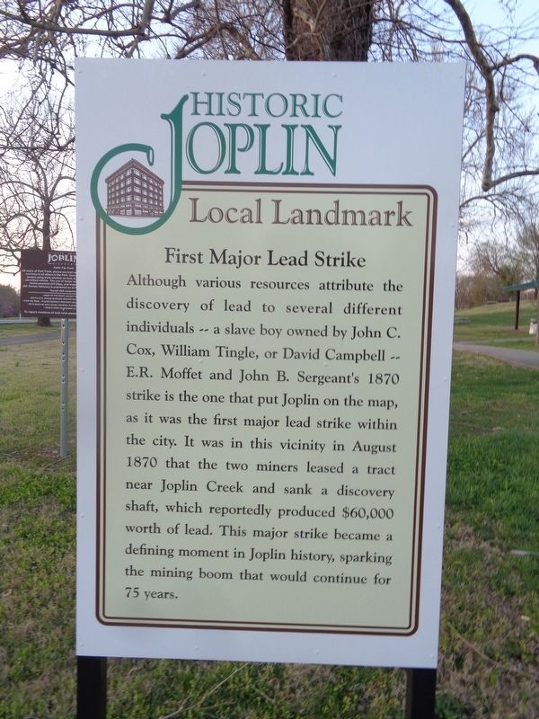 First Major Lead Strike Marker image. Click for full size.