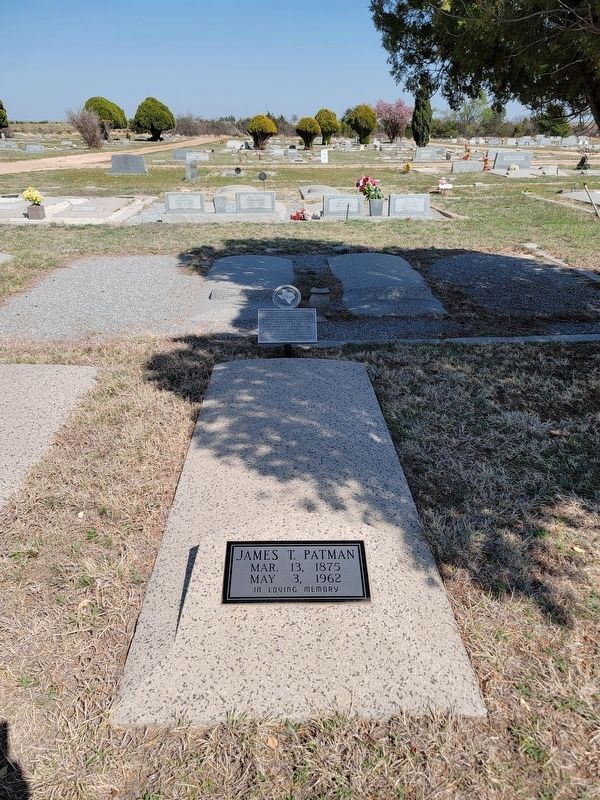 James T. Patman Marker and Grave image. Click for full size.