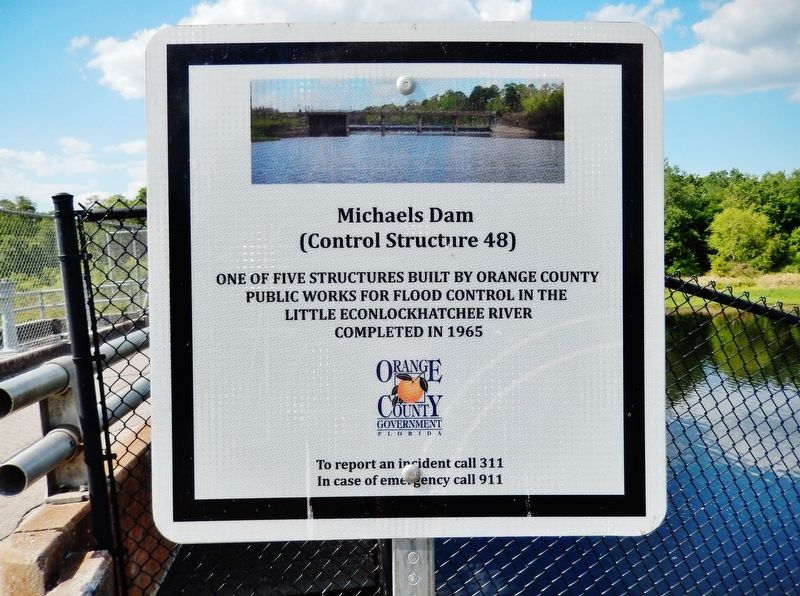 Michaels Dam Marker. Click for full size. Michaels Dam Marker image. Click for full size.