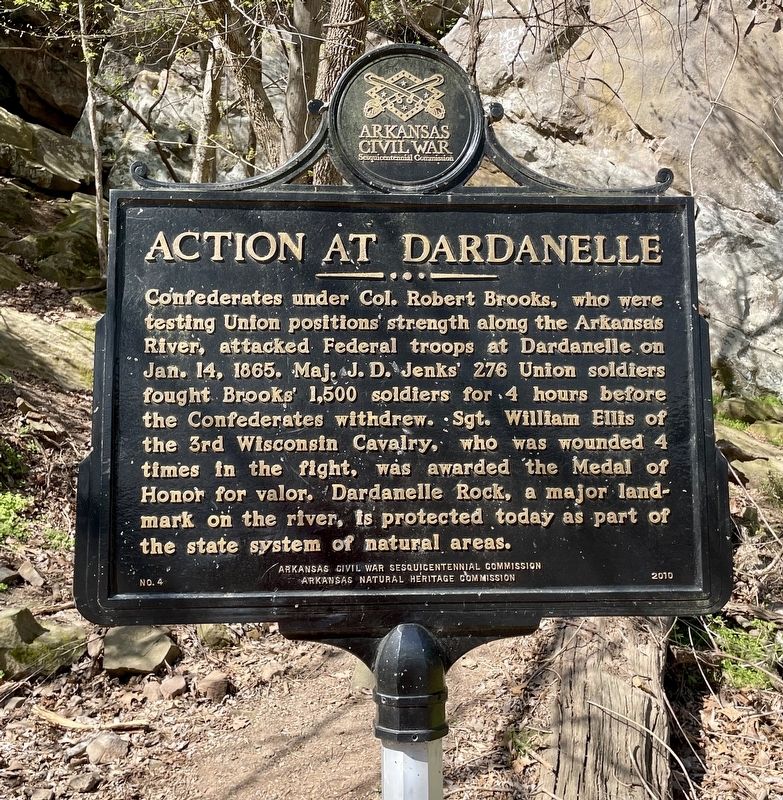 Action at Dardenelle Marker image. Click for full size.