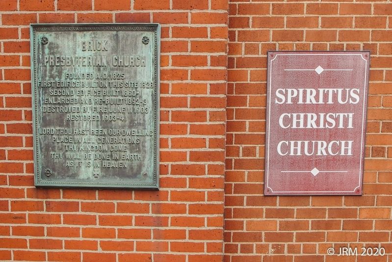 Brick Presbyterian Church Marker image. Click for full size.