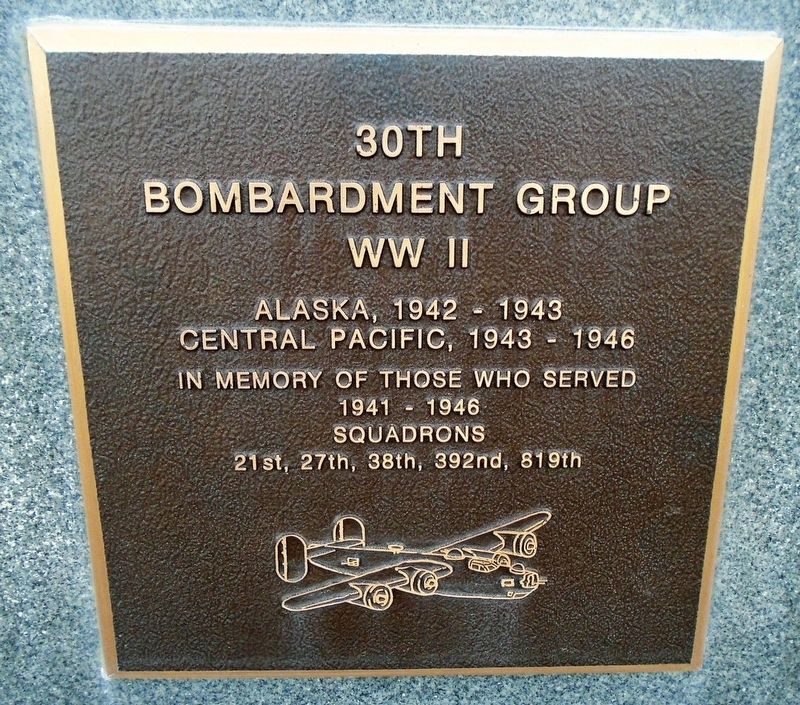 30th Bombardment Group WWII Marker image. Click for full size.