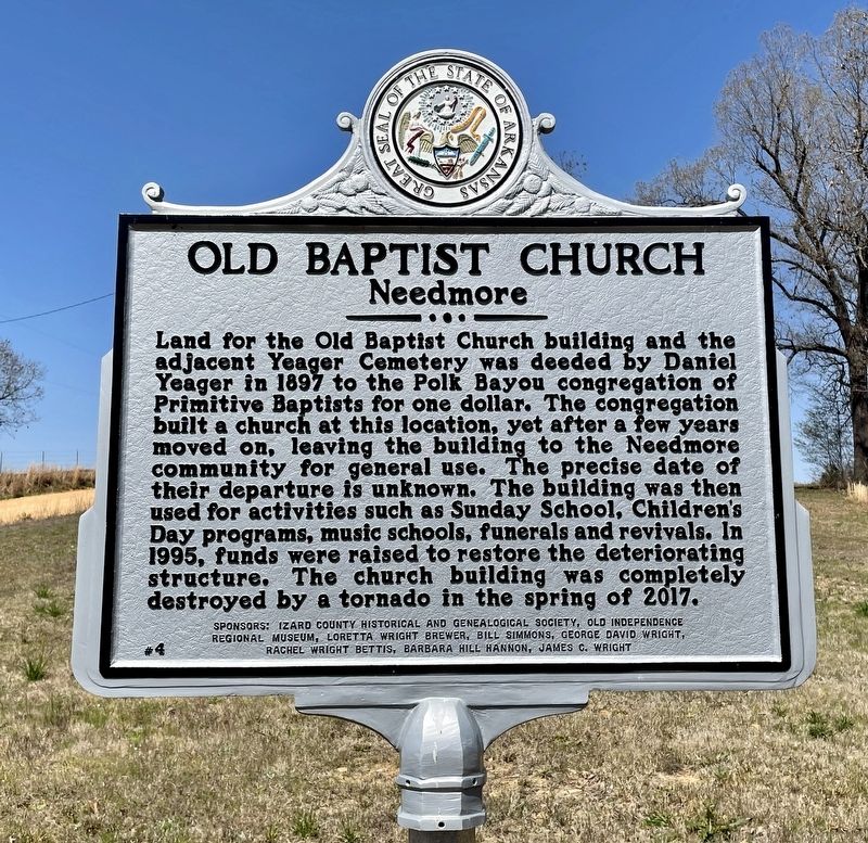 Old Baptist Church Marker image. Click for full size.