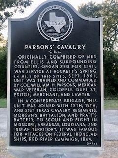 Parsons' Cavalry Marker image. Click for full size.