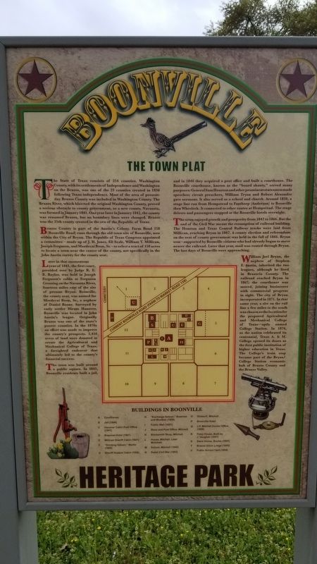 The Town Plat Marker. Click for full size. The Town Plat Marker image. Click for full size.