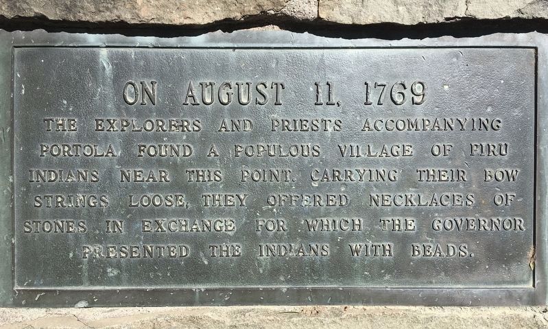 Portolá Expedition Marker. Click for full size. Portolá Expedition Marker image. Click for full size.