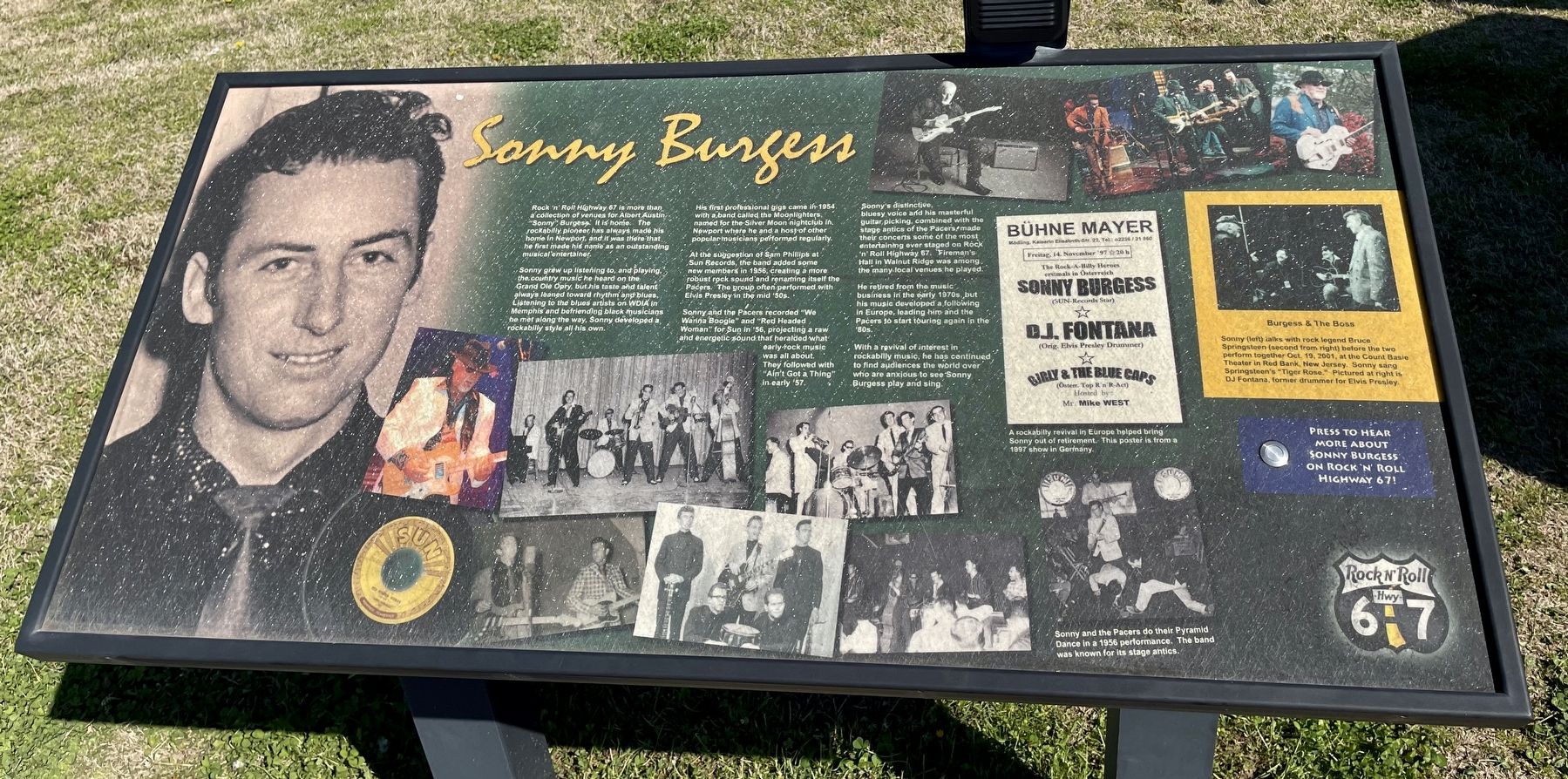 Sonny Burgess Marker image. Click for full size.