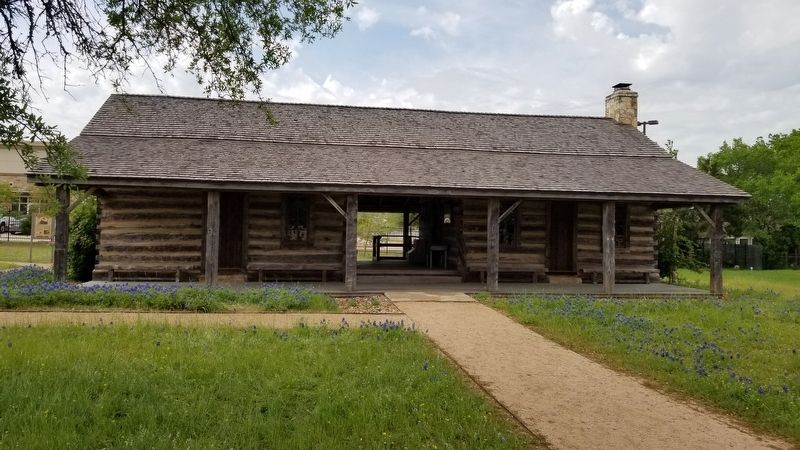 Front view of the Turner-Peters Log Cabin. Click for full size. Front view of the Turner-Peters Log Cabin image. Click for full size.