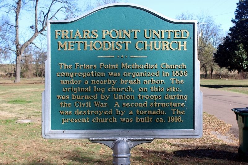 Friars Point United Methodist Church Marker image. Click for full size.