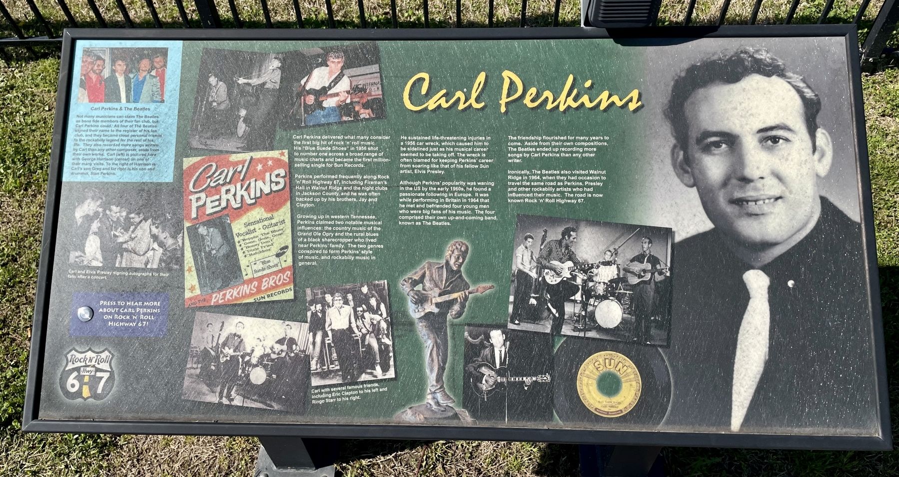 Carl Perkins Marker image. Click for full size.