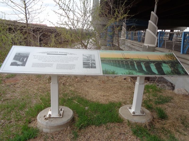 Tulsa's 11th Street Bridge Marker. Click for full size. Tulsa's 11th Street Bridge Marker image. Click for full size.