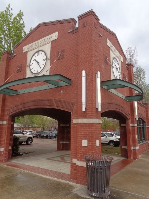 Whittier Square Marker. Click for full size. Whittier Square Marker image. Click for full size.